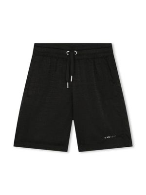 Givenchy Kids short à motif monogrammé 4G - Noir