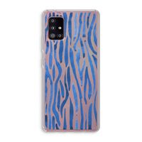 Blauwe nerven: Samsung Galaxy A51 5G Transparant Hoesje