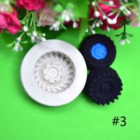 2 PC'S DIY banden vorm suiker ambachtelijke taart siliconen mal fondant bakken versieren tools willekeurige kleur levering grootte: maat 3