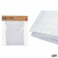 Accessoires voor Kerstavond Tapijt Wit 50 x 0,01 x 50 cm (24 Stuks)