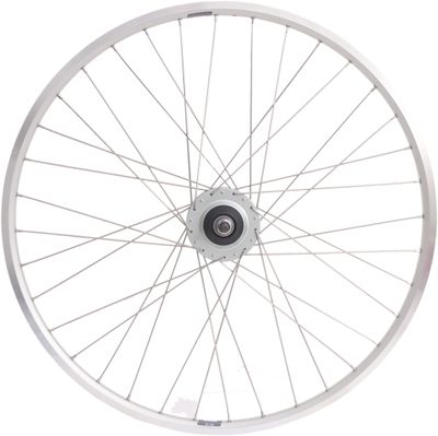 Achterwiel 28" Nexus 8 rollerbrake naaf met met zilveren velg en RVS spaken