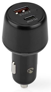 Nedis Autolader | 2.0 / 3.0 / 3.25 A | Outputs: 2 | Poorttype: USB-A / USB-C | 65 W - CCPD65W100BK