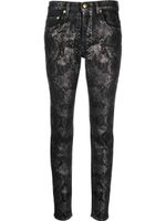 Roberto Cavalli pantalon slim à imprimé peau de python - Noir