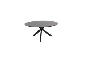 Locarno dining tafel antraciet HPL slate dia. 160 cm - 4so