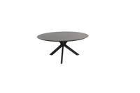 Locarno dining tafel antraciet HPL slate dia. 160 cm - 4so