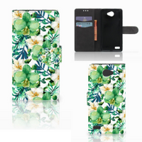 LG Bello 2 Hoesje Orchidee Groen - thumbnail