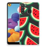 Samsung Galaxy A21 | Siliconen Case | Watermelons