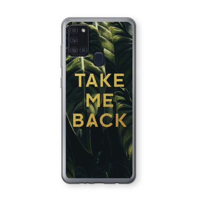 Take me back: Samsung Galaxy A21s Transparant Hoesje