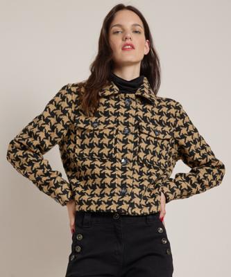 tweed blazer met kraag tweed blazer met kraag