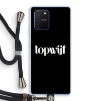 Topwijf Zwart: Samsung Galaxy Note 10 Lite Transparant Hoesje met koord