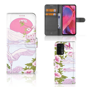 OPPO A54 5G | A74 5G | A93 5G Telefoonhoesje met Pasjes Bird Standing