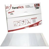 Zelfklevende boekomslag Grafoplas Verstelbaar Revers Transparant PVC 25 Onderdelen 28 x 53 cm