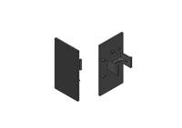 F140B/EC-Eindclip set (L+R) voor klikkap F140B, zwart