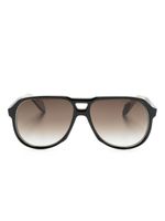 Cutler & Gross lunettes de soleil à monture pilote - Noir Cutler & Gross lunettes de soleil à monture pilote - Noir