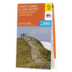 Wandelkaart - Topografische kaart OL47 OS Explorer Map Crieff, Comrie