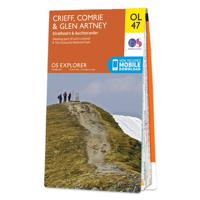 Wandelkaart - Topografische kaart OL47 OS Explorer Map Crieff, Comrie & Glen Artney | Ordnance Survey - thumbnail