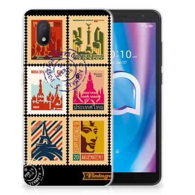Alcatel 1B (2020) | Silliconen Back Cover | Postzegels