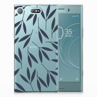 Sony Xperia XZ1 Compact | TPU Case | Leaves Blue Sony Xperia XZ1 Compact | TPU Case | Leaves Blue