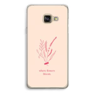 Where flowers bloom: Samsung Galaxy A3 (2016) Transparant Hoesje