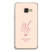 Where flowers bloom: Samsung Galaxy A3 (2016) Transparant Hoesje