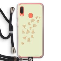 Falling Leaves: Samsung Galaxy A20e Transparant Hoesje met koord Falling Leaves: Samsung Galaxy A20e Transparant Hoesje met koord