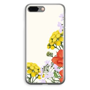 Wilde bloemen: iPhone 8 Plus Transparant Hoesje