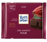 Ritter sport puur tablet 100gr | 12 stuks