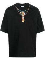 Marcelo Burlon County of Milan t-shirt Feathers Necklace en coton - Noir - thumbnail