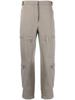 FENDI pantalon droit à détails de zips - Vert