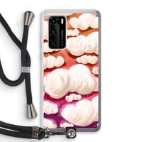 Katoen Wolken: Huawei P40 Transparant Hoesje met koord