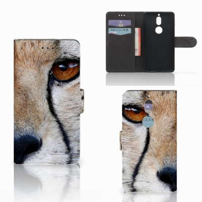 Nokia 7 | Telefoonhoesje | Met pasjeshouder | Cheetah