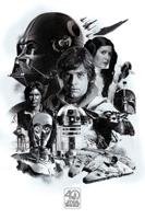 Poster Star Wars 40th Anniversary Montage 61x91,5cm