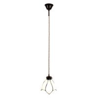 Clayre & Eef Witte Hanglamp Tiffany Ø 18*115 cm E14/max 1*25W 5LL-6223 - thumbnail