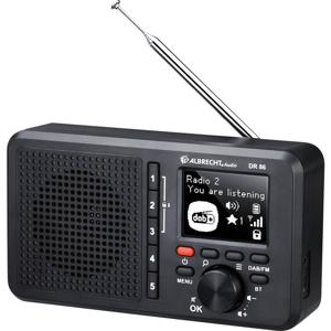 Albrecht DR 86 Radio DAB+, VHF (FM) Oplaadbaar Zwart