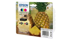 Epson Inktcartridge T10H6, 604XL Origineel Combipack Zwart, cyaan, magenta, geel C13T10H64010