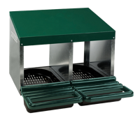 Gaun Pluimvee Legnest Plastic Vloer 2 Vakken (Max. 10 kippen)