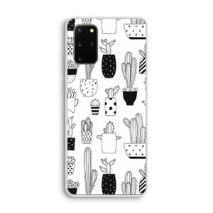 Cactusmotief: Samsung Galaxy S20 Plus Transparant Hoesje