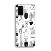Cactusmotief: Samsung Galaxy S20 Plus Transparant Hoesje