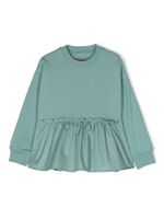 Il Gufo sweat volanté à taille nouée - Vert