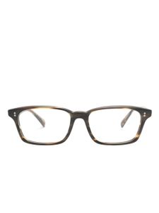 Oliver Peoples lunettes de vue Edelson à monture rectangulaire - Marron