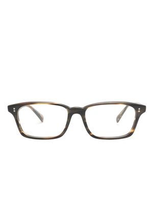 Oliver Peoples lunettes de vue Edelson à monture rectangulaire - Marron