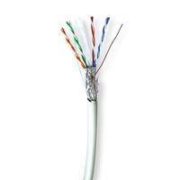 Nedis Netwerk Kabel Rol | CAT6 | Solid | S/FTP | Koper | 305.0 m | Binnenshuis | Rond | LSZH | Grijs | Gift Box - CCBG8528GY305S - thumbnail