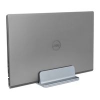 QUVIO Verticale laptop standaard - grijs - thumbnail