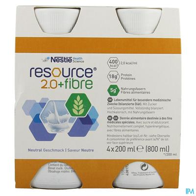 Resource 2.0 Fibre Neutraal 4x200ml