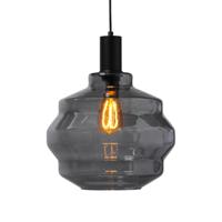 Masterlight Hanglamp zwartPorto met Ball smoke glas - Ø 30cm - 2710-05-05-4