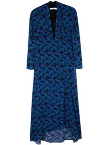 IRO robe longue Nollie à fronces - Bleu