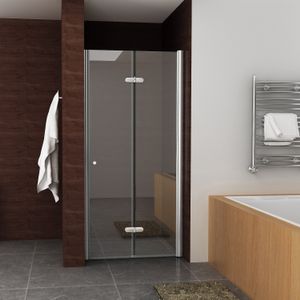 BWS Vouwbare Nisdeur Rechts 80x202 cm 8mm NANO Harmonica Deur