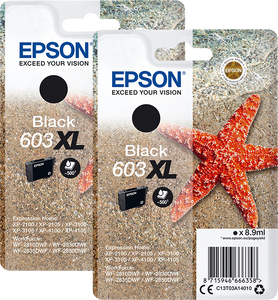 Epson 603XL Cartridges Zwart Duo Pack