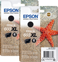 Epson 603XL Cartridges Zwart Duo Pack - thumbnail