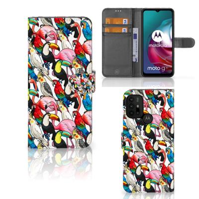 Motorola Moto G10 | G20 | G30 | Telefoonhoesje | Met pasjeshouder | Birds